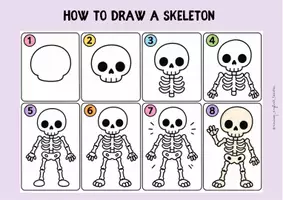 Vista previa - Manualidades / Dibujos para colorear - HALLOWEEN DRAWING STEP BY STEP (15 PICTURES) - página 3