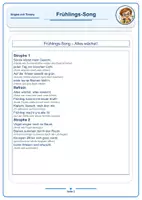 Vorschau - Unterrichtsreihen - Frühlings-Song Klasse 1–4 | Unterrichtsmaterial + Lernlied mit Bewegung | Singen mit Timmy - Seite 1