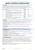 Vorschau - Arbeitsblätter - Wetter und Klima im Jahresverlauf | Klasse 5/6 | 5 Arbeitsblätter mit Lösungen - Seite 1