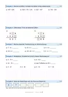 Vorschau - Arbeitsblätter - Materialpaket Mathe Probe Klasse 4 5 Übungsproben zur Vorbereitung auf die 1. Probe mit Lösungen und Notenschlüssel - Seite 3