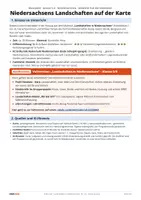 Vorschau - Arbeitsblätter - Landschaften in Niedersachsen: Karte | Klasse 5/6 | Gratis-Arbeitsblatt + Lösung - Seite 3