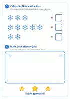 Vorschau - Arbeitsblätter - Winter und 4 Jahreszeiten-Arbeitsblatt für kleine Kinder und Inklusionskinder - Seite 1