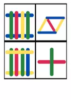 Vista previa - Refuerzo / NEE / Materiales de apoyo - Matemáticas en trabajo libre: reproducir patrones con palitos de helado - página 3