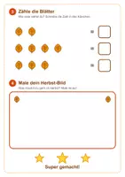 Vorschau - Arbeitsblätter - Herbst-Arbeitsblatt für junge Kinder und Inklusionskinder - Seite 1