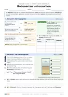 Vorschau - Arbeitsblätter - Bodenarten untersuchen: Fingerprobe und Schlämmprobe | Klasse 7/8 | Gratis-Arbeitsblatt + Lösung - Seite 1