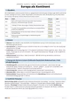 Vorschau - Arbeitsblätter - Europa als Kontinent | Klasse 5/6 | 4 Arbeitsblätter + stumme Karte mit Lösungen - Seite 1