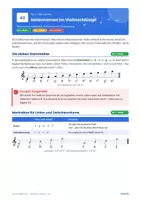 Vorschau - Arbeitsblätter - Notennamen Violinschlüssel – Heft + Lösung - Seite 1