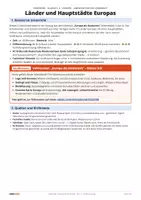 Vorschau - Arbeitsblätter - Länder und Hauptstädte Europas | Klasse 5/6 | Gratis-Arbeitsblatt + Lösung - Seite 3