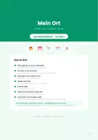 Vorschau - Arbeitsblätter - Mein Ort: Stadt, Dorf und Karte für die 1. Klasse - Deckblatt