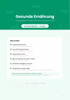 Vorschau - Unterrichtsreihen - Gesunde Ernährung: Ernährungspyramide, Getränke und Pausenbrot für die 1. Klasse (Lebensmittel) - Deckblatt