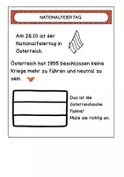 Vorschau - Arbeitsblätter - Sachunterricht / Österreich / Nationalfeiertag - Seite 1