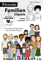 Vorschau - selbst erstellte Cliparts/Grafiken - Cliparts: Familie #diversitykids (flexibel einsetzbar) - Deckblatt