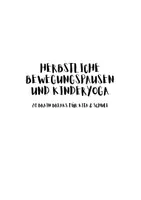 Vorschau - Aufgabenkarten - Bewegungspausen Herbst Kinderyoga Kita Klasse 1 2 3 4 | 20 Brain Breaks mit Bildern ohne Material | Äpfel, Kastanien & Herbststurm für September bis November - Seite 1
