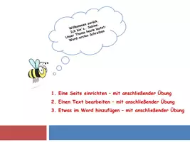 Vorschau - Unterrichtsreihen - Kleine Computerschule Station 2 "Schreiben im Word" PowerPoint + Merkheft und Übungstext - Seite 3