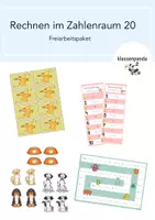Vorschau - Spiele - Zahlenraum 20 Mathepaket Freiarbeit - Deckblatt
