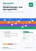 Vorschau - Arbeitsblätter - Wiederholungszeichen – Heft + Lösung - Deckblatt