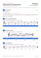 Vorschau - Arbeitsblätter - Arbeitsblatt Notennamen Violinschlüssel - Seite 3