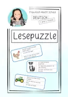 Vorschau - Spiele - Bauernhof - Lespuzzle! 3fach differenziert! #edukilights22 - Seite 1