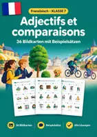 Vorschau - Arbeitsblätter - Adjektive und Vergleiche, Wortschatzkarten, Klasse 7 - Deckblatt