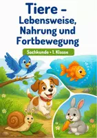 Vorschau - Poster - 3 Poster: Lebensweise, Nahrungstypen und Fortbewegung von Tieren, 1 - Deckblatt