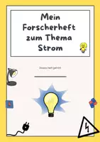 Vorschau - Unterrichtsreihen - Strom Forscherheft - Deckblatt