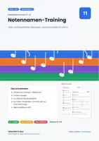 Vorschau - Arbeitsblätter - Trainingspaket Musiktheorie: 8 Blätter - Seite 1