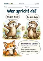 Vorschau - Spiele - Stimmen und Gefühle – Arbeitsheft Vorschule - Deckblatt