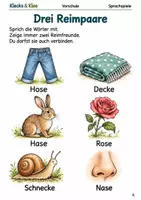 Vorschau - Spiele - Reime finden – Arbeitsheft Vorschule - Seite 3