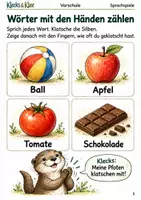 Vorschau - Spiele - Silben hüpfen – Arbeitsheft Vorschule - Seite 2