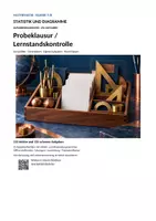 Vorschau - Fördermaterial/Inklusion - Statistik und Diagramme – Probeklausur / Lernstandskontrolle | Mathe Klasse 7/8 | Baukasten mit 250 Aufgaben - Deckblatt