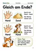 Vorschau - Spiele - Reim oder kein Reim Arbeitsheft Vorschule - Seite 1