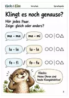 Vorschau - Arbeitsblätter - Klangwerkstatt – Arbeitsheft Vorschule - Seite 2