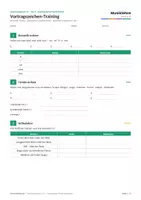 Vorschau - Arbeitsblätter - Vortragszeichen-Training mit Lösung - Seite 1