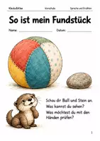 Vorschau - Arbeitsblätter - Eigenschaften Sprachspielheft für die Vorschule - Deckblatt