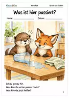 Vorschau - Spiele - Bildergeschichten Spielheft für die Vorschule - Deckblatt