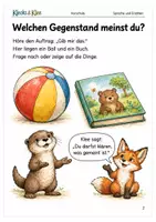 Vorschau - Arbeitsblätter - Nachfragen Sprachspielheft für die Vorschule - Seite 1