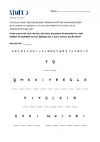 Vorschau - Arbeitsblätter - Weihnachts-Geheimschrift | Drei Botschaften in Stufen mit Lösungen | Rätsel Klasse 2 3 4 5 6 7 kostenlos - Seite 3
