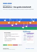 Vorschau - Arbeitsblätter - Arbeitsheft Musiktheorie mit Lösungsheft - Deckblatt