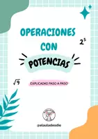 Vista previa - Refuerzo / NEE / Materiales de apoyo - Potencias y raíces cuadradas | Explicación paso a paso - Portada