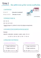 Vista previa - Refuerzo / NEE / Materiales de apoyo - Potencias y raíces cuadradas | Explicación paso a paso - página 1