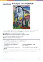 Vorschau - Stundenentwürfe - Franz Marc – 5 Kunststunden ohne Vorbereitung | Vertretungsstunde Kunst Klasse 2–4 mit Originalgemälden - Seite 3