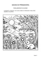 anteprima - Esperimenti - Alla scoperta della primavera – Esperimenti, giochi e schede su fiori, farfalle e lepri per la classe 1ª - Pagina 1