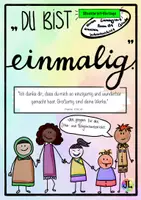Vorschau - Arbeitsblätter - Steckbrief - Du bist einmalig - Ethik - Religion - Schulanfang - Deckblatt