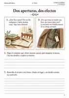 Vista previa - Hojas de trabajo - Inicios narrativos con intriga: cuaderno 2.º ESO - página 3