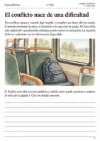 Vista previa - Hojas de trabajo - El conflicto en el inicio narrativo cuaderno 2.º ESO - página 1