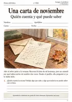 Vista previa - Hojas de trabajo - Punto de vista narrativo: cuaderno 2.º ESO - Portada