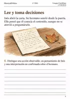 Vista previa - Hojas de trabajo - Punto de vista narrativo: cuaderno 2.º ESO - página 3