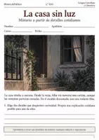 Vista previa - Hojas de trabajo - Crear una atmósfera de misterio: cuaderno 2.º ESO - Portada