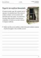 Vista previa - Hojas de trabajo - Crear una atmósfera de misterio: cuaderno 2.º ESO - página 1