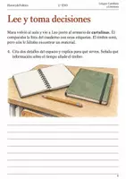 Vista previa - Hojas de trabajo - Personajes y escenario narrativo cuaderno 2.º ESO - página 3